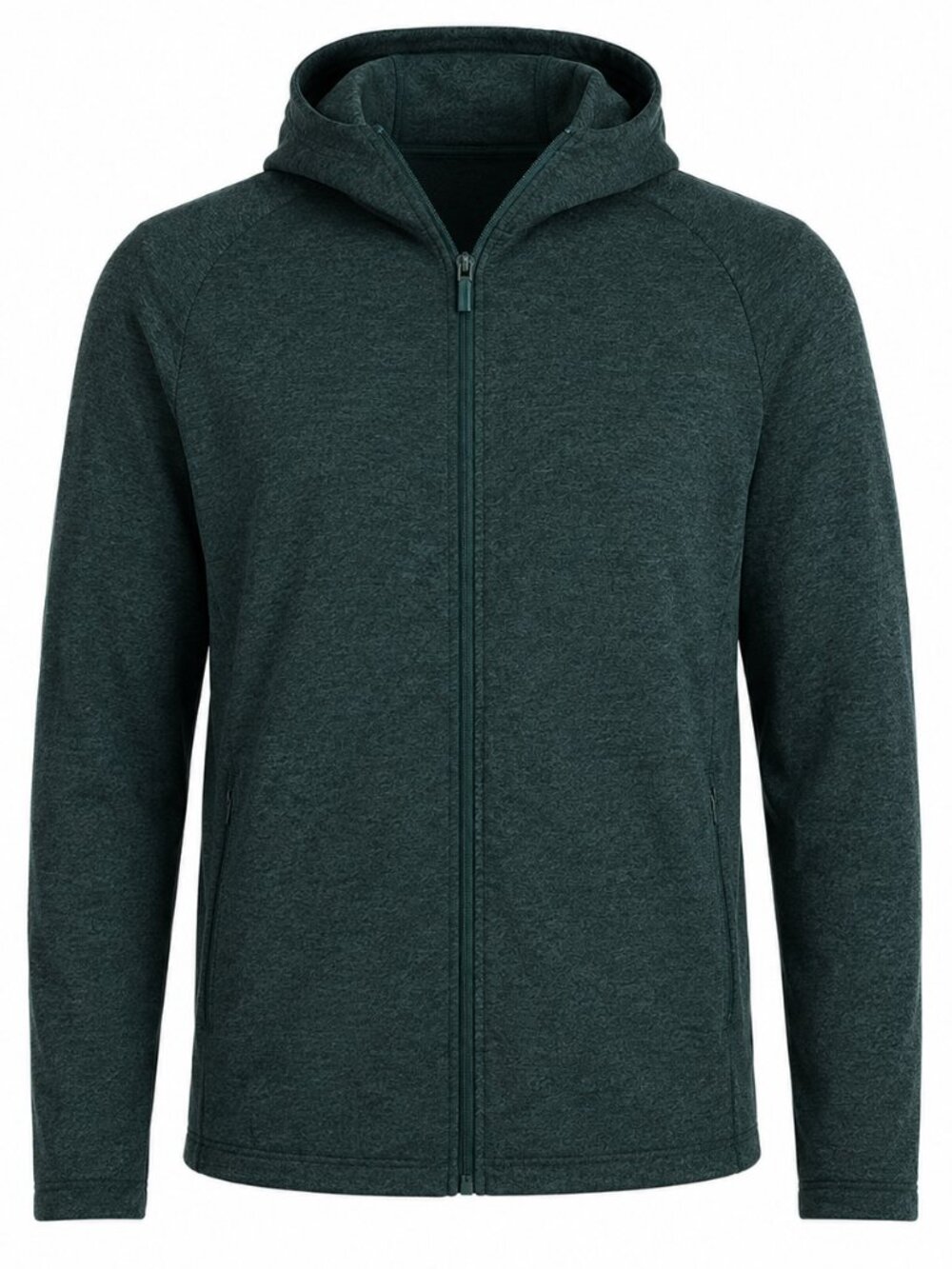 Quince Flowknit Performance Full Zip Hoodie Size Large Green
